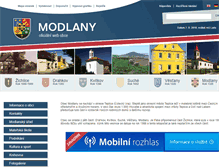 Tablet Screenshot of modlany.cz